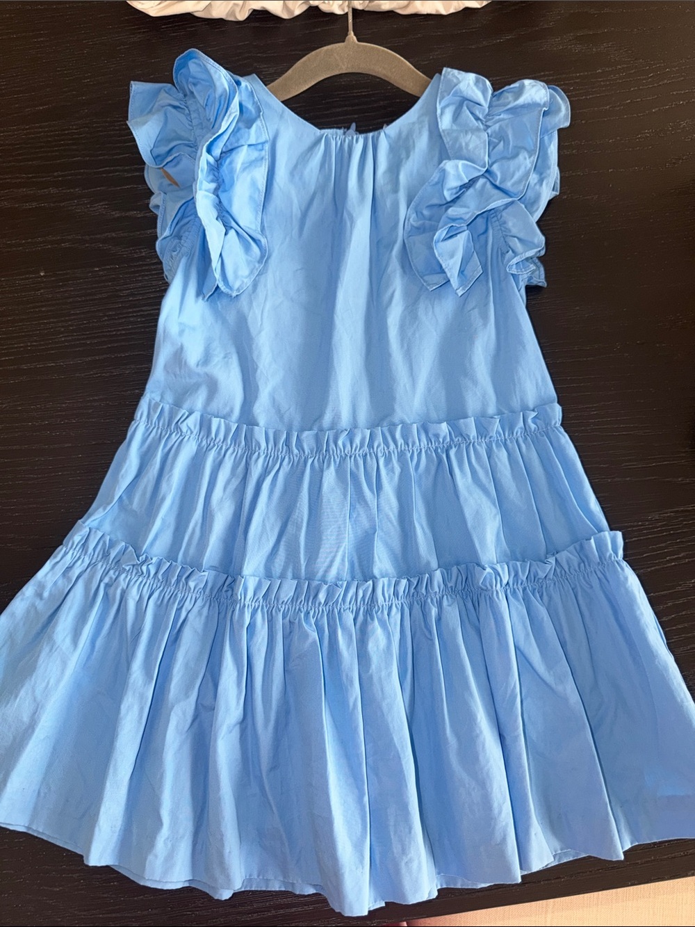 Jacadi Light Blue Ruffle Tiered Dress for Kids